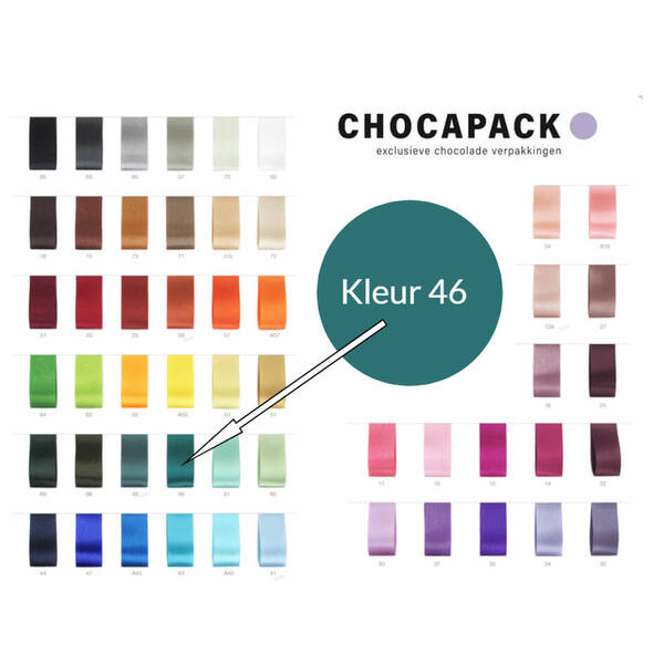 Lint Bel satin teal 15 mm x 100 m