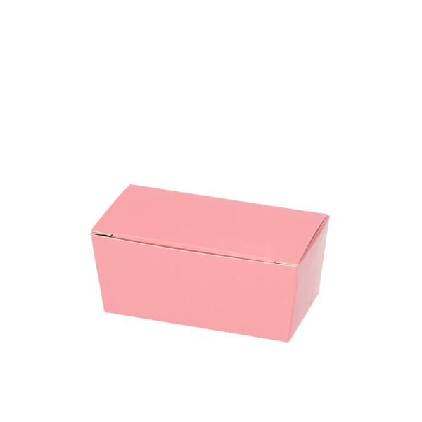 Ballotins 2 bonbons mat roze buitenkant en goud binnenkant 68x35x32 mm 2 bb 485424