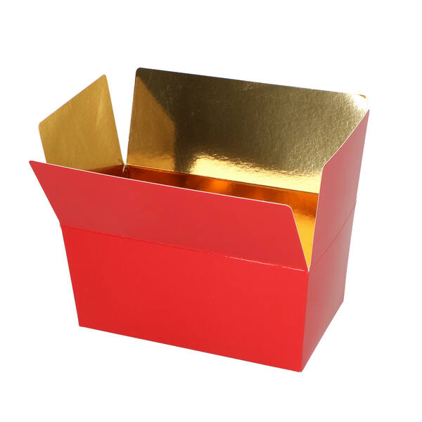 Ballotins rood, binnenzijde goudfolie (diverse maten)