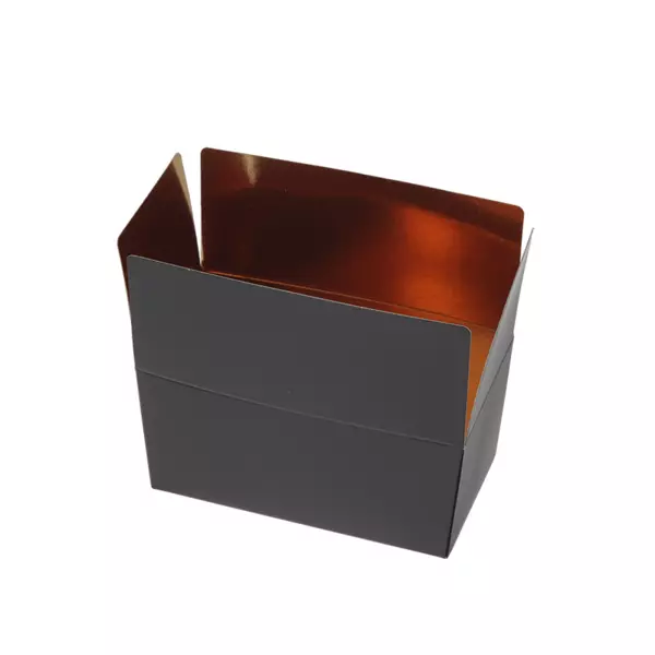 Ballotins chocoladebruin, binnenzijde goudfolie (diverse maten)