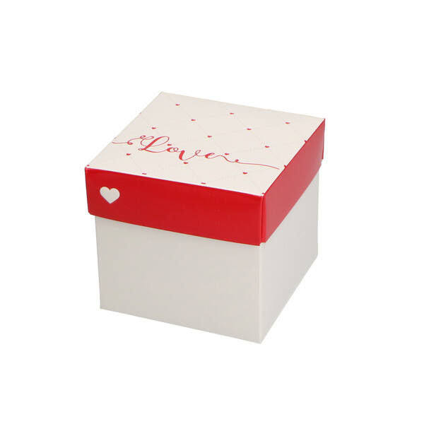 Deksel 'Liefde LOVE2' voor CBB250TTZD of CBB250WTB 80x80x20 mm