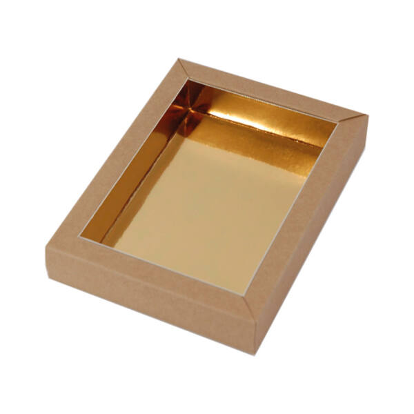 Chocoladeletterdozen GK1 bodem kraft 130x90x30 mm