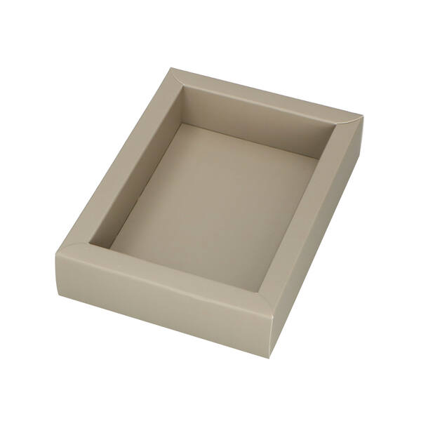 Chocoladeletterdozen GK1 bodem mat grijs 128x93x28 mm