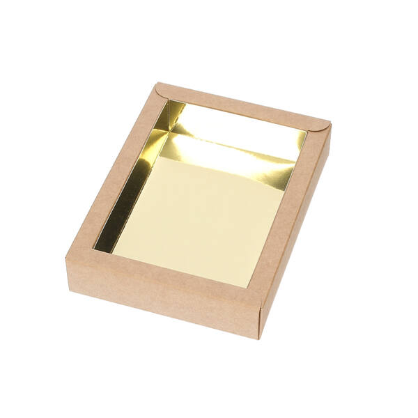 Chocoladeletterdozen GK1 bodem kraft 132x92x30 mm