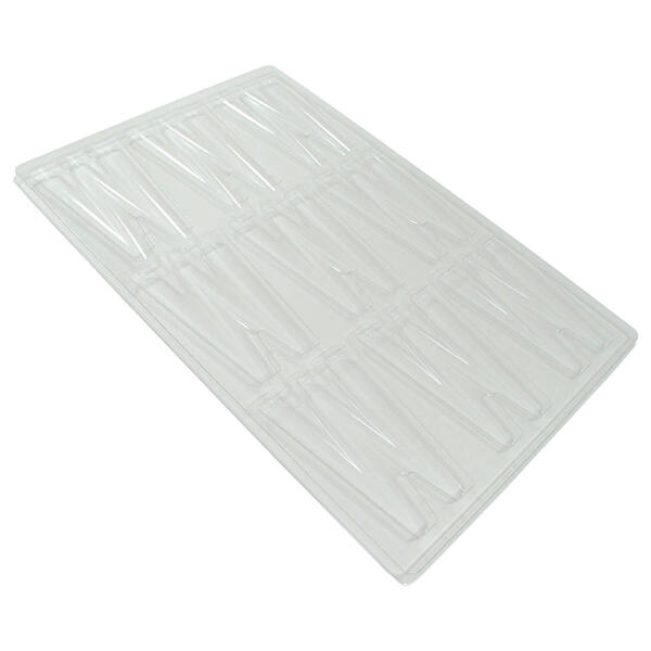 Chocolade mall 9-vaks alfabet W PET plaat 595x395 mm