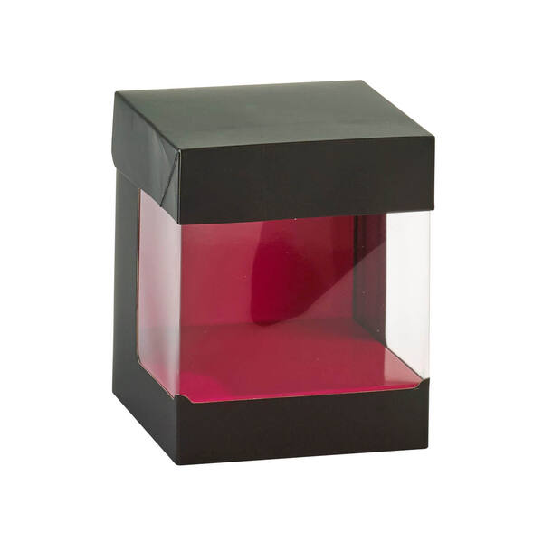 Display cube zwart 65x65x85 mm
