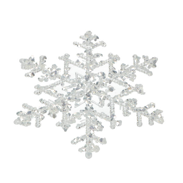 Sneeuwvlok transparant 18 cm/518249