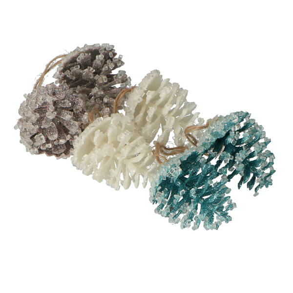 Guirlande dennenappel frozen 3 assorti 65 mm (724001) per 12 stuks