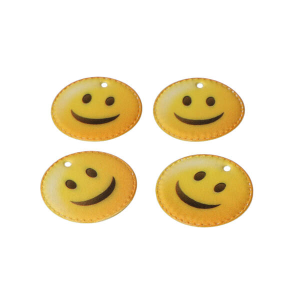 Hanger smiley happy geel (6640-050-16-0014) per 14 stuks
