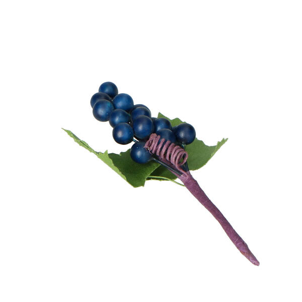 Steker druiventrosje donkerblauw 70 mm (FRU1850B) per 100 stuks