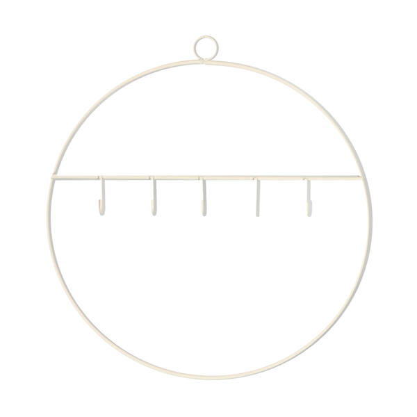 Metalen ring voor lint 30 cm Wit/63414-300-71