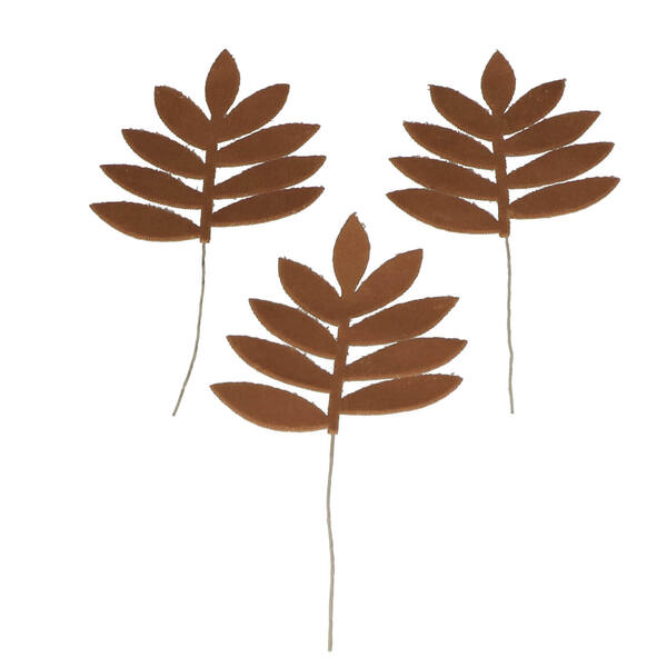Steker velvet leaves koper 120x40 mm (98006-135-569) per 6 stuks