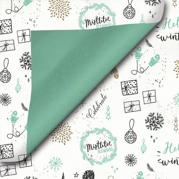 Rollen Kerstpapier 30 cm x 200 meter (dessin 90208)