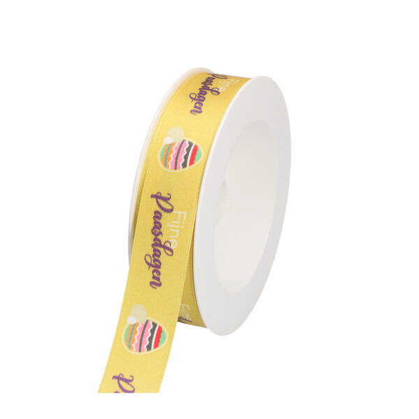 Lint 'Eggs' geel 25 mm x 50 m