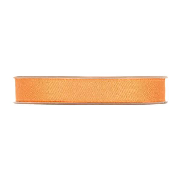 Lint mat double satin oranje 15 mm x 15 m