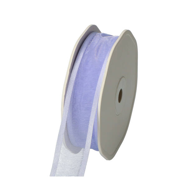 Lint organza satin edge lila 25 mm x 25 m
