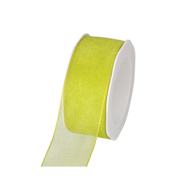 Lint organza limegroen 38 mm x20 m 8.WOWE.35.22