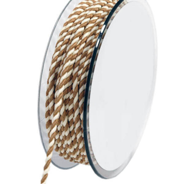 Lint koord beige wit gedraaid 3 mm x25 m 5100003020025