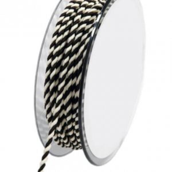 Lint koord donkerbruin wit gedraaid 3 mm x25 m 5100003790025 lido