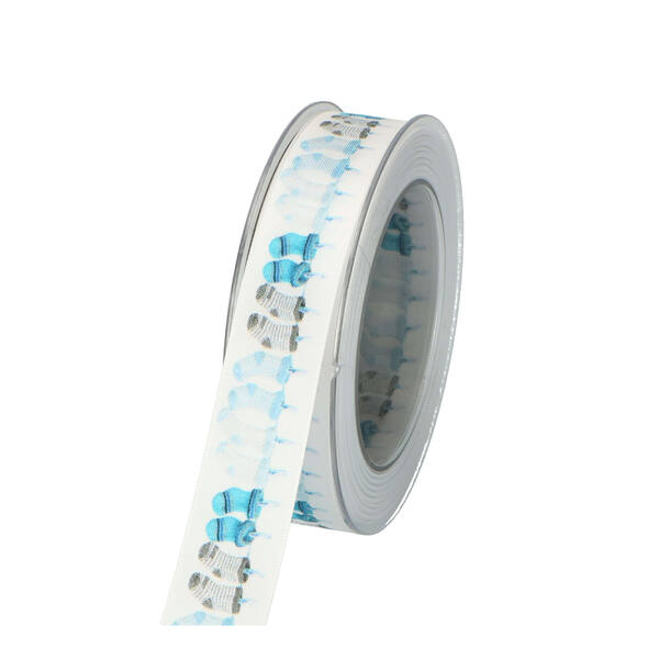 Lint met sokjes blauw 25 mm x 20 m X562.025.31.0015