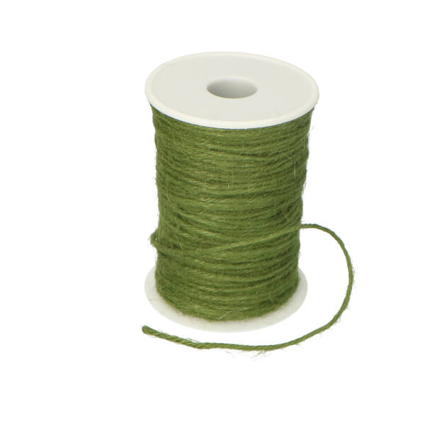 Naturel koord jute donkergroen 2 mm x 100 m 8.JUTE04.25