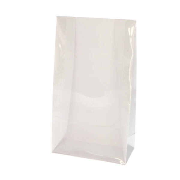Zakjes PET met venster 'Luxury' wit 120x60x210 mm