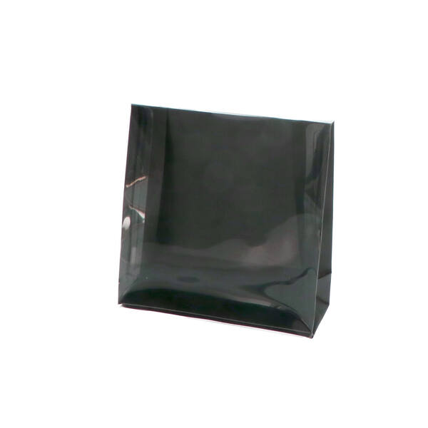 Zakjes PET met venster 'Luxury' zwart 130x50x130 mm