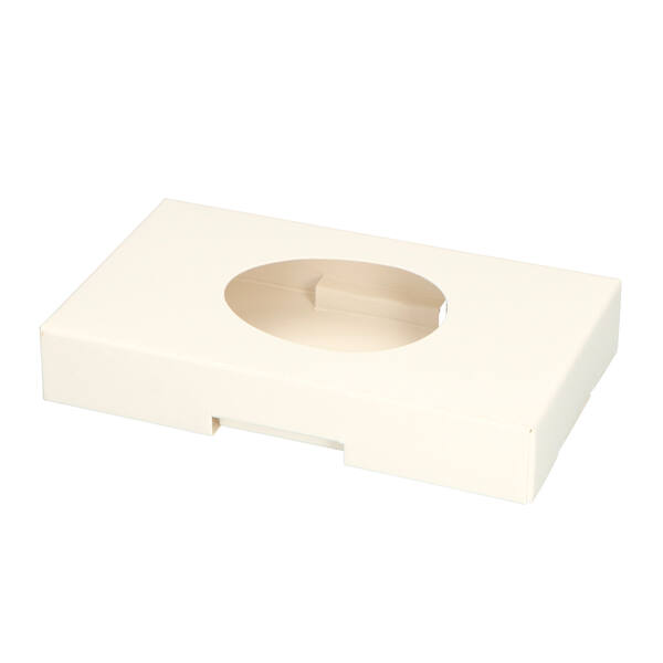 Bodems voor TRPED150090 (150x90x170 mm) wit met ei uitsparing 147x87x24,5 mm