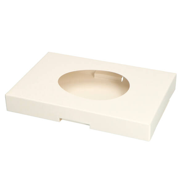 Bodems voor TRPED190130 (190x130x230 mm) wit met ei uitsparing 187x127x24,5 mm