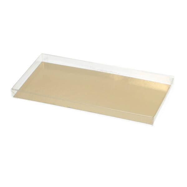 Bonbondozen micadoos voor chocoladereep 200 mµ goud/zilverkarton 158x78x11 mm