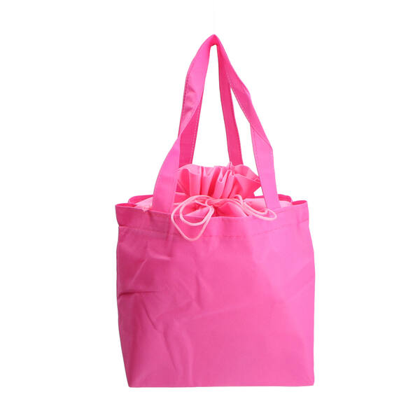 Draagtassen non woven voor paasei groot fuchsia/licht roze 230x155x350 mm