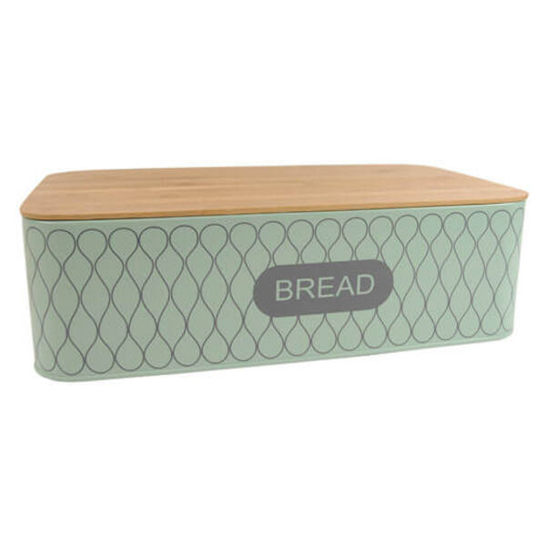 Broodtrommel zink mint 42x22x12,5 cm