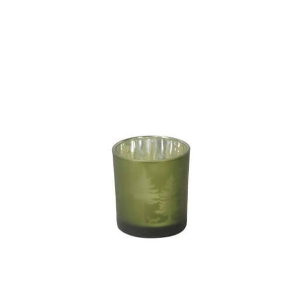 Windlicht boom groen 75x80 mm per 8 stuks