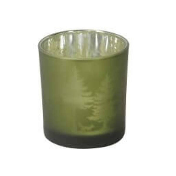 Windlicht boom groen 100x125 mm per 4 stuks