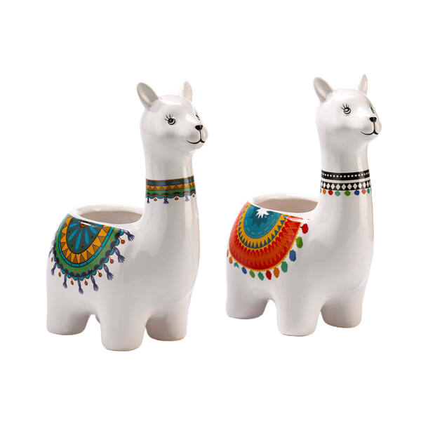 Aardewerk 'alpaca' 145x92x195 mm set van 2 assorti per 8 stuks